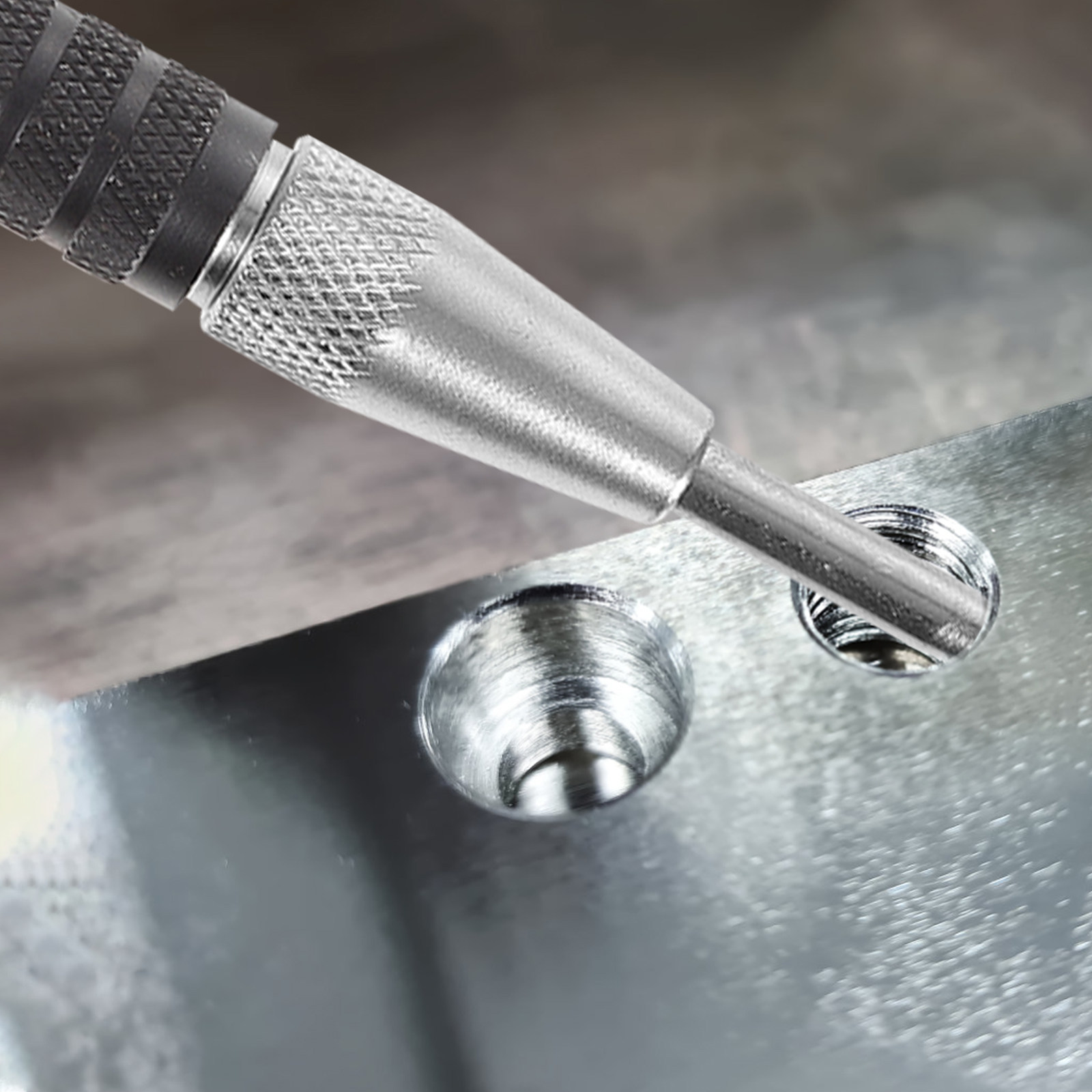 Auto Repair Tools - 2個入り 自動センタースプリング式穴あけ器 ステンレス製 木工・金属用穴あけ工具 自動車修理 アウトドア旅行用