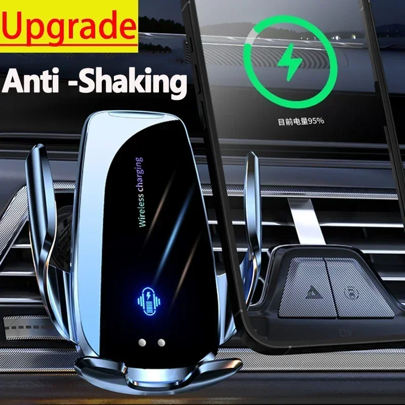 Magnetic Phone Holder For Car Vent - 車載エアコン吹き出し口用ワイヤレス充電器 車載スマホホルダー 赤外線誘導 iPhone 17 16