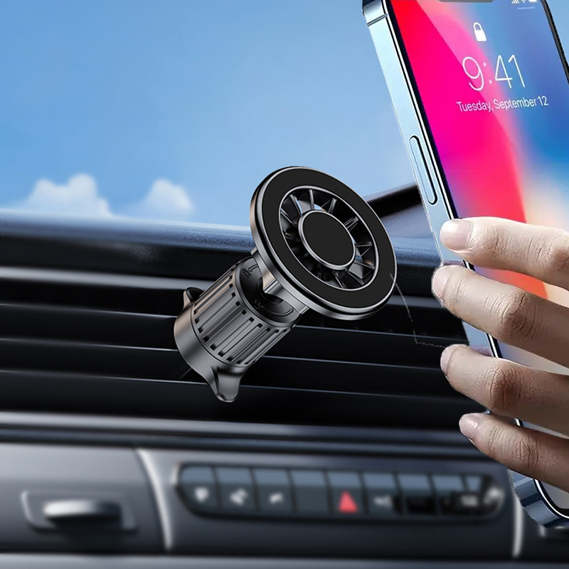 Magnetic Phone Holder For Car Vent - SMGXHE 車用マグネット式携帯電話ホルダー、360度回転 ° 回転式強力マグネットエアベントクリップマウント、ほとんどのスマートフォンに対応