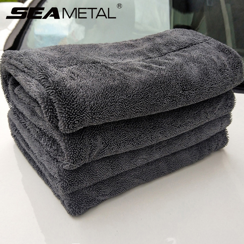 洗車タオル 1200GSM 両面タオル カーディテイリング  - Microfiber Car Drying Towel Super Absorbent のレビューと価格
