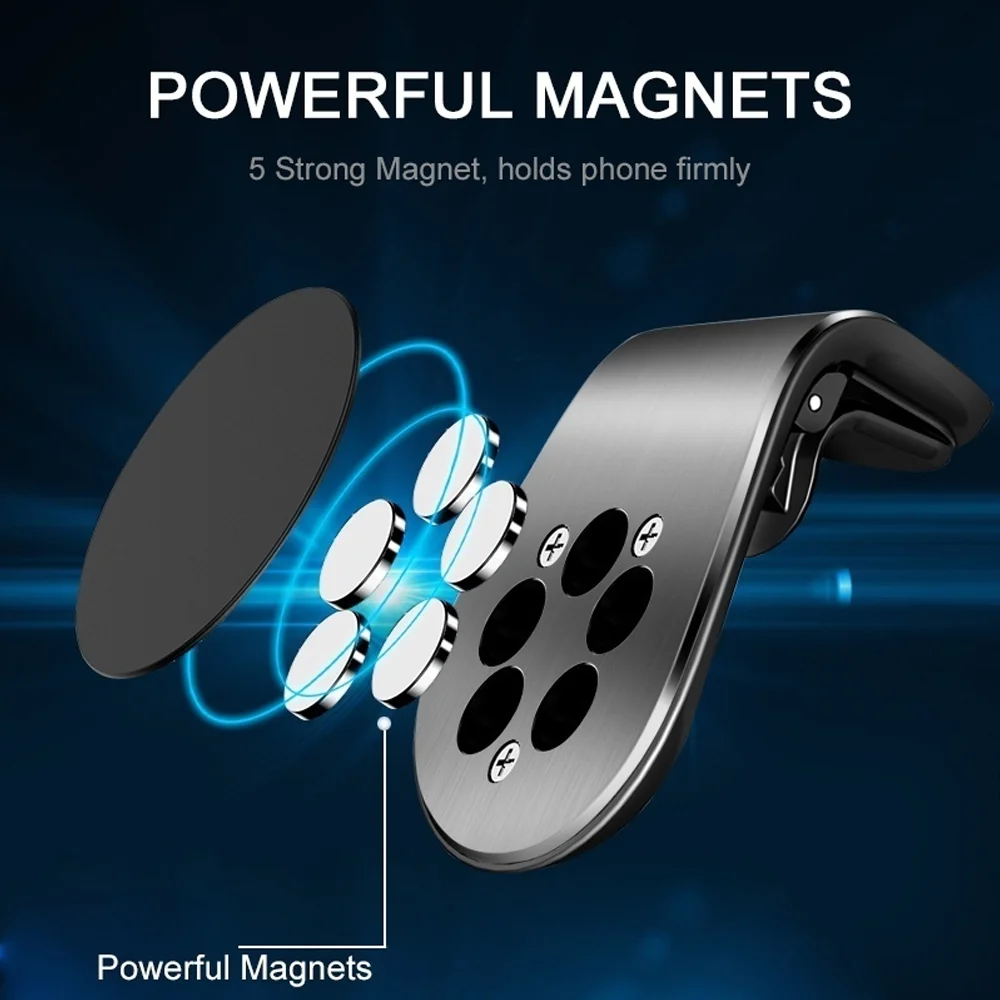 1個入り マグネット式車載スマホホルダー ミニ エアコン吹き - Magnetic Phone Holder For Car Vent のレビューと価格