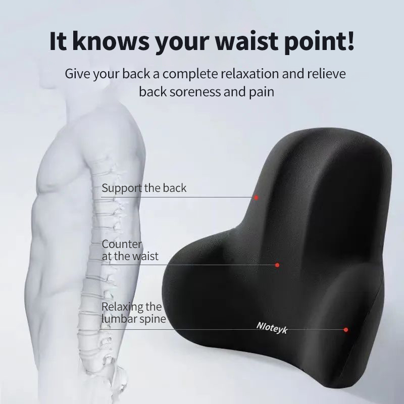 車のネッククッション低反発保護腰椎バックサポート通気性ユニバ - Memory Foam Car Neck Pillow Lumbar Support のレビューと価格