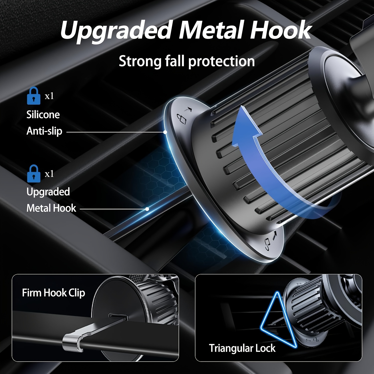 SMGXHE 車用マグネット式携帯電話ホルダー、360度回転 - Magnetic Phone Holder For Car Vent のレビューと価格