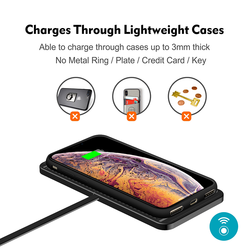 車載ワイヤレス充電マット シリコン製滑り止めパッド iPho - Wireless Car Charger Mount Fast Charging のレビューと価格