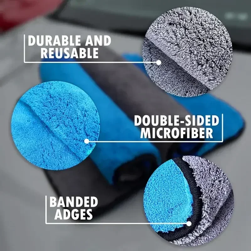 マイクロファイバークリーニングタオル 超ソフト 超吸収性 車 - Microfiber Car Drying Towel Super Absorbent のレビューと価格