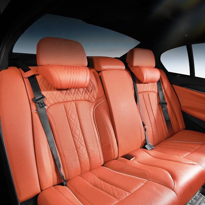 豪華なメモリーフォーム車用ヘッドレストクッション、レザーカバ - Memory Foam Car Neck Pillow Lumbar Support のレビューと価格