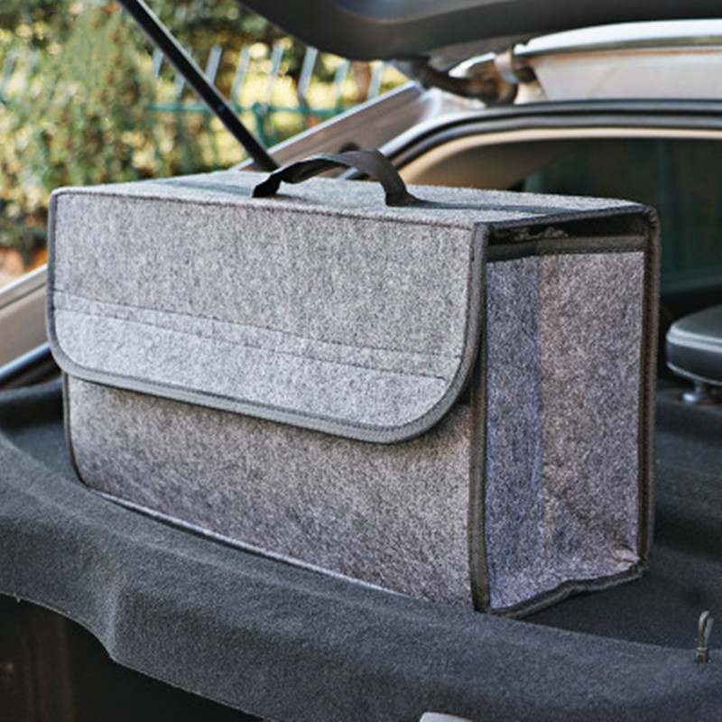 耐火車ウールフェルト収納ボックストランクバッグ車両ツールボッ - Car Trunk Organizer Foldable Storage Box のレビューと価格