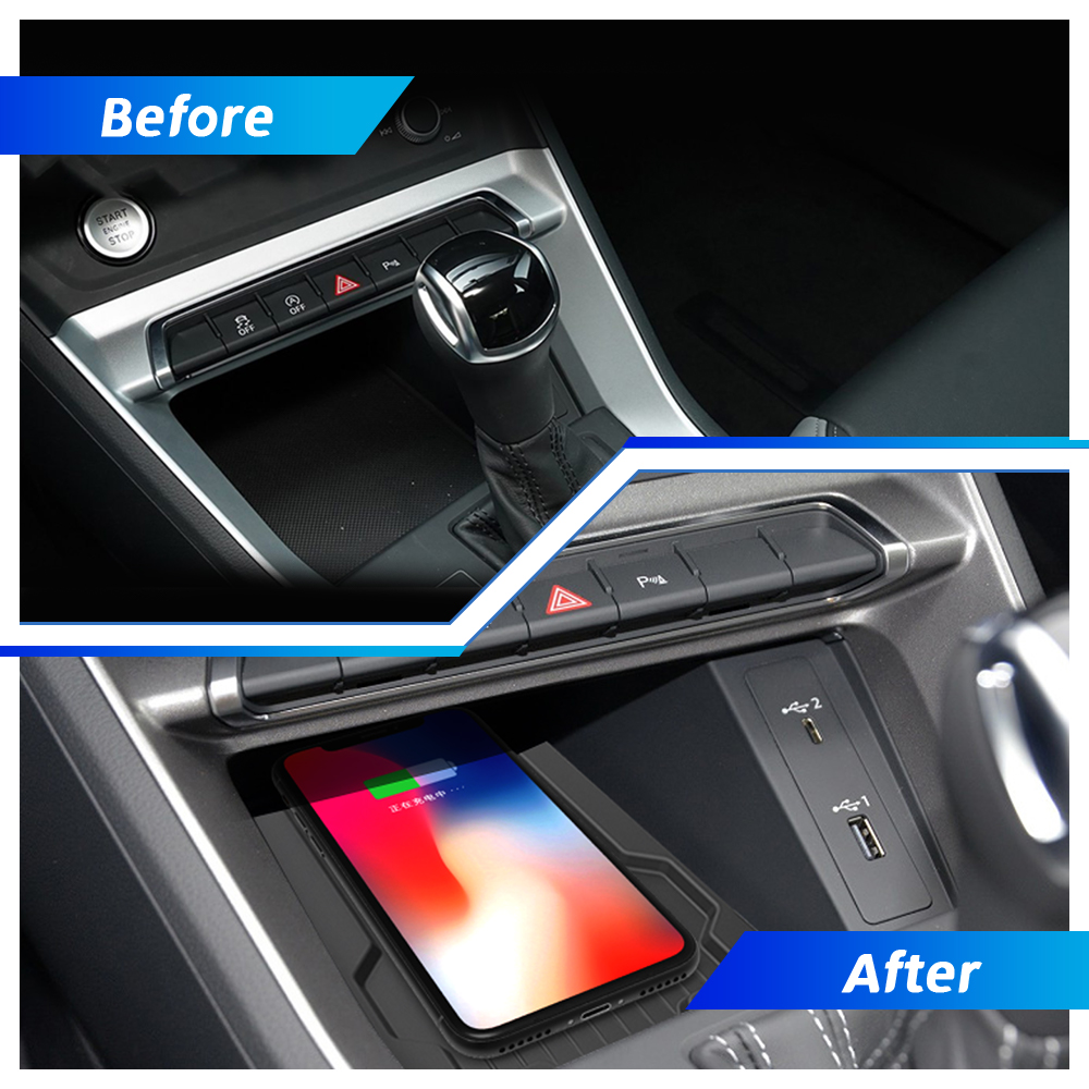 ワイヤレスカーチャージャー 15W 急速充電パッド アウディ - Wireless Car Charger Mount Fast Charging のレビューと価格