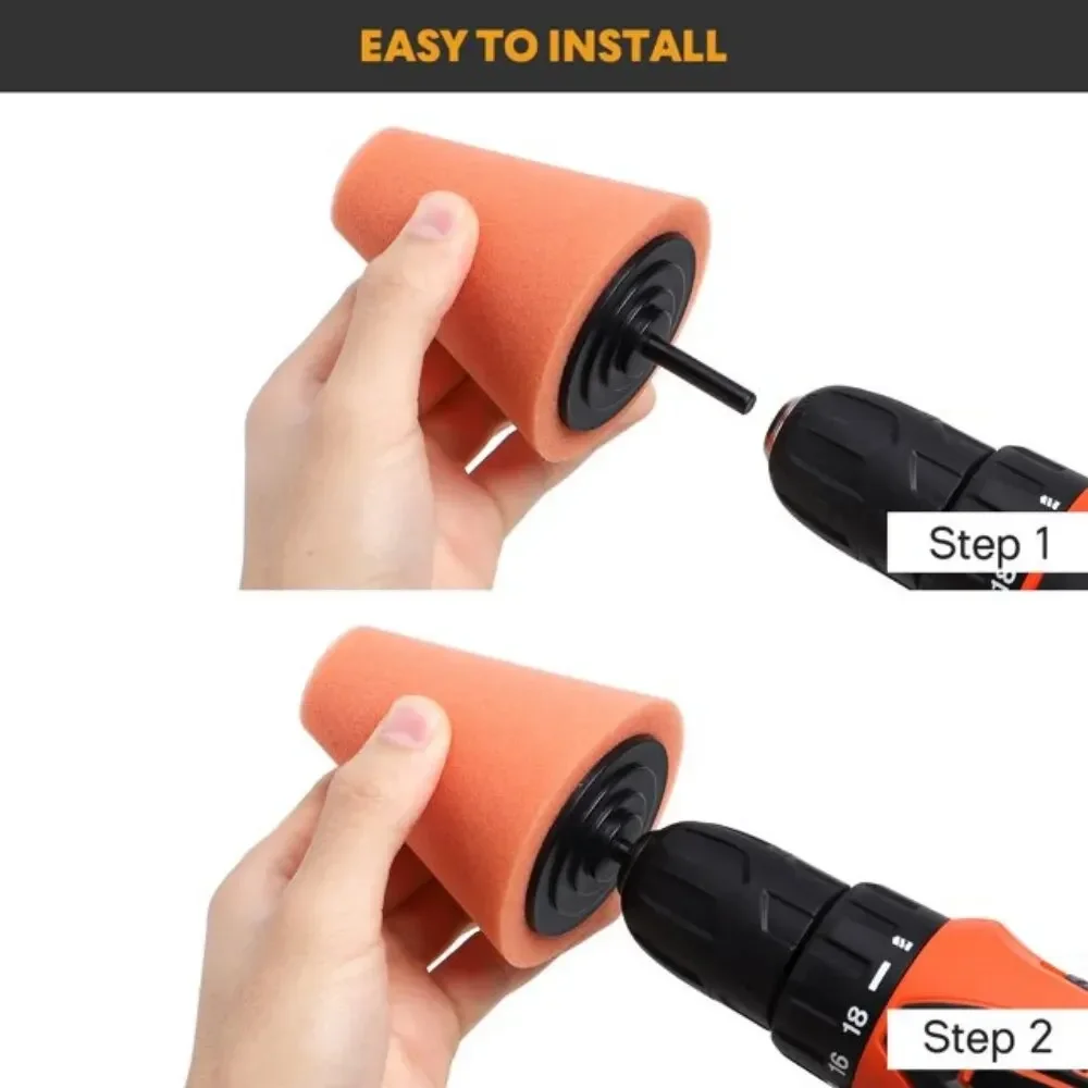 車のドリル研磨スポンジパッドキット ハブ研磨パッド 金属コー - Car Care のレビューと価格
