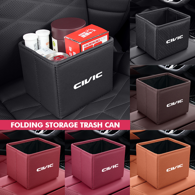 車のゴミ箱折りたたみ式ゴミ防水オーガナイザーバッグホンダアコ - Waterproof Car Trash Can With Lid のレビューと価格