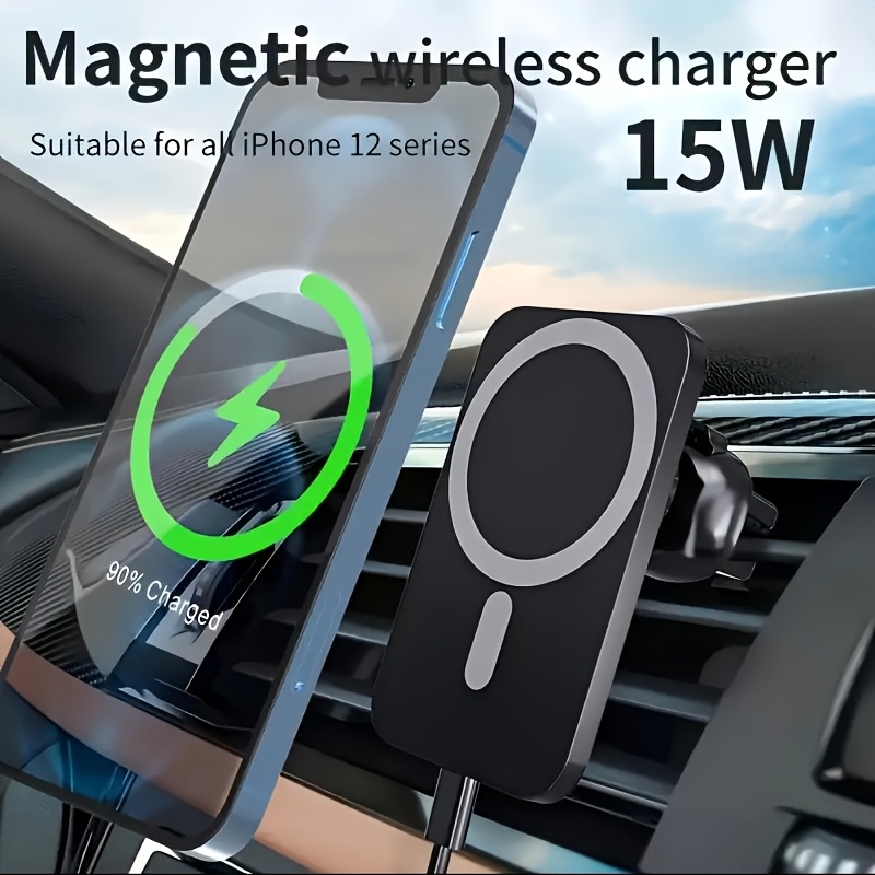 15W マグネティックカーワイヤレス充電器 急速充電 調整可 - Wireless Car Charger Mount Fast Charging のレビューと価格