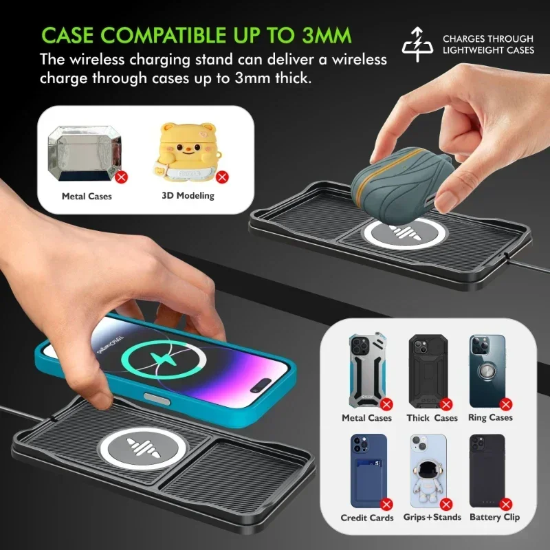 ワイヤレスカーチャージャー,iPhone,Samsung,  - Wireless Car Charger Mount Fast Charging のレビューと価格
