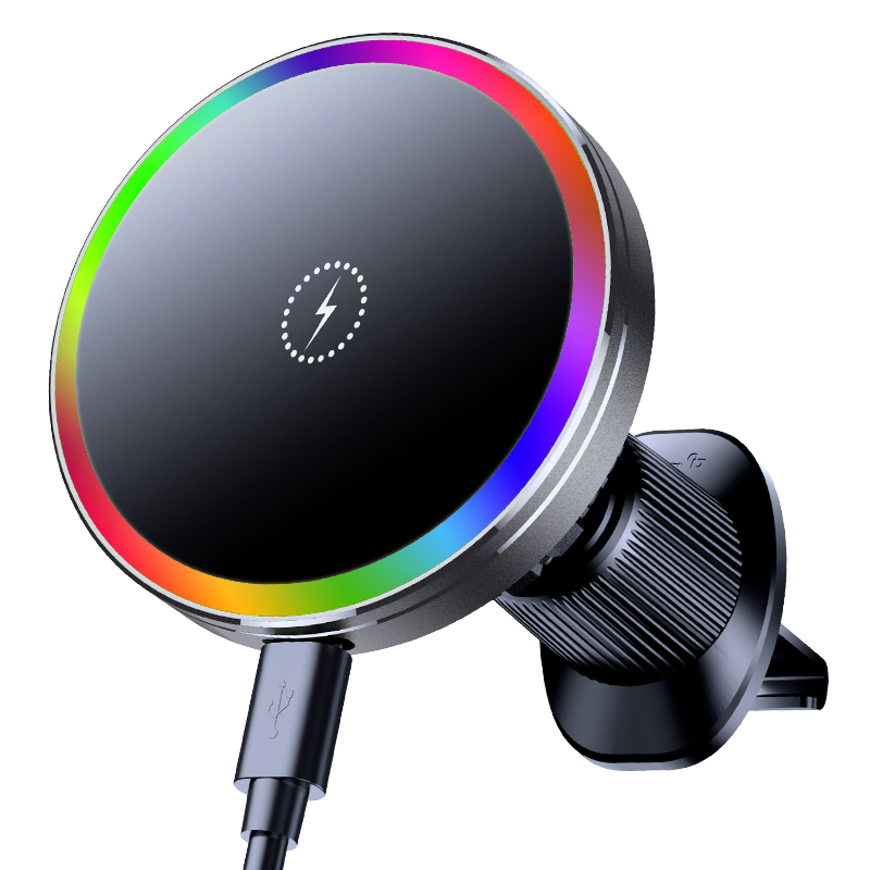 ファン冷却式車載マグネットブラケットワイヤレス充電器 QI1 - Wireless Car Charger Mount Fast Charging のレビューと価格