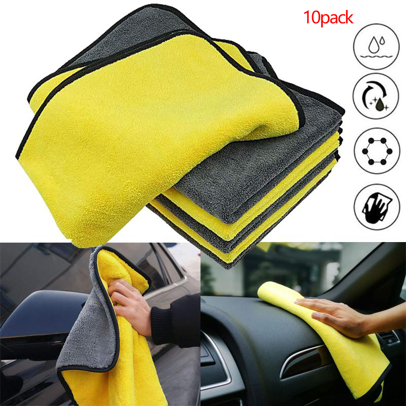特厚車用マイクロファイバー乾燥タオル 吸水性抜群 車洗浄タオ - Microfiber Car Drying Towel Super Absorbent のレビューと価格