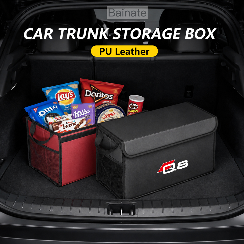 車のトランク収納ボックスアウディ Q8 GET 4mn;4m - Car Trunk Organizer Foldable Storage Box のレビューと価格